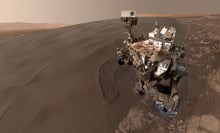 NASA's Curiosity rover beams home a selfie from a Martian sand dune