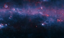 The Milky Way's cold clouds glow in huge, new cosmic map