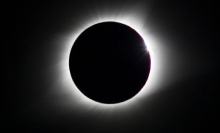 The total solar eclipse photographed in August 2017.