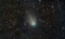 Comet Pons-Brooks zipping through constellation Lyra