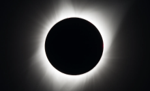 The total solar eclipse as seen from Oregon in August 2017.