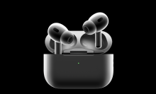 AirPods Pro on a black background