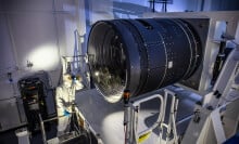 The completed LSST Camera at the SLAC National Accelerator Laboratory.