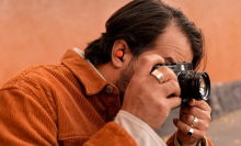 man wearing google pixel buds pro