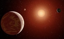 Exoplanets orbiting a red dwarf star