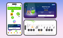 The Duolingo music learning platform.