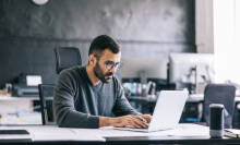 Person working in an office