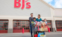 Family shopping at BJ's