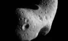 The imposing asteroid Eros, captured by NASA’s Near Earth Asteroid Rendezvous mission in 2000.