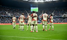 Vinicius Abner celebrates scoring his team's first goal