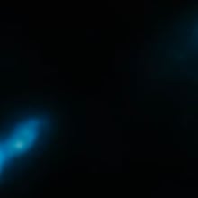 Glow of the Big Bang illuminates rare X-ray emitting black hole jet