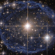 A blue bubble shines in deep space in new Hubble photo