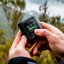 hand holding the oclu camera