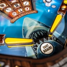 Stern 'Jaws' pinball table playing field