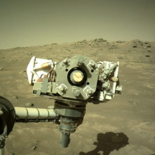 The Perseverance rover is exploring Mars' Jezero Crater, a dried-up river delta.