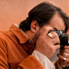 man wearing google pixel buds pro