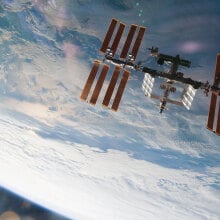 The International Space Station as seen from NASA's Space Shuttle Endeavour in 2010.