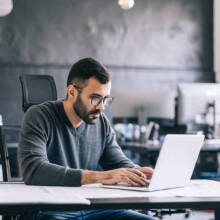 Person working in an office