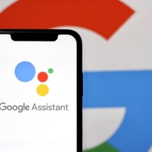 Google Assistant on an iPhone