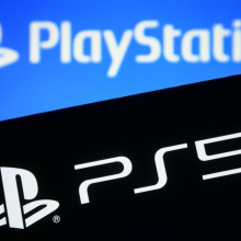 In this photo illustration, PlayStation 5 (PS5) logo is seen on a smartphone screen.