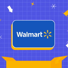 walmart logo and box