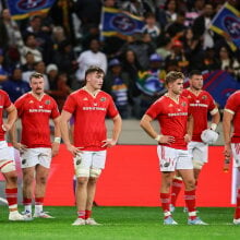 Munster players react after losing to DHL Stormers