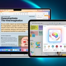 Apple Intelligence showcased on MacBook, iPad, and iPhone