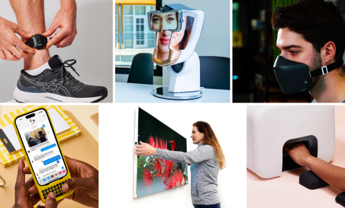 a collage of products announced or demonstrated at ces 2024