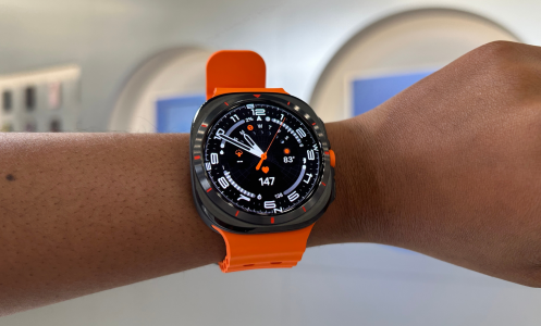 A person with a Samsung Galaxy Watch Ultra on their wrist