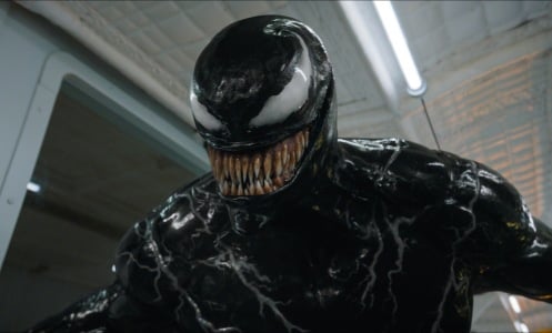 Venom smiles in "Venom: The Last Dance."