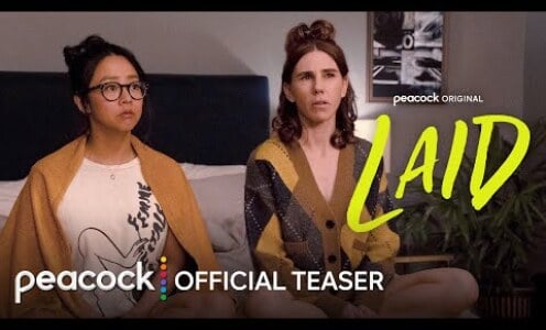 Stephanie Hsu and Zosia Mamet in "Laid."