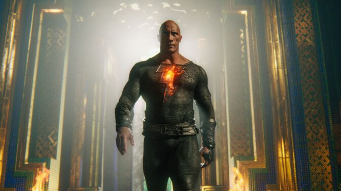 Dwayne Johnson as "Black Adam."