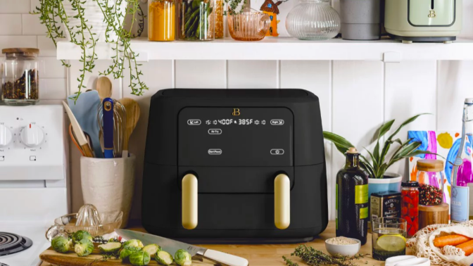 Beautiful TriZone air fryer on a kitchen countertop