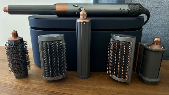 dyson airwrap case with five attachments