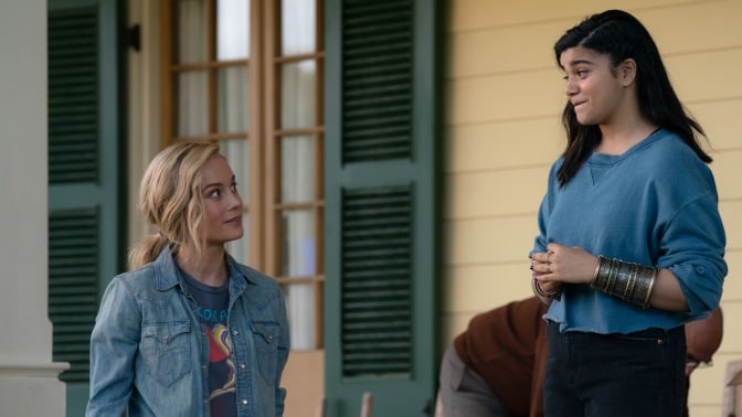 Kamala Khan, and Carol Danvers hanging out. 