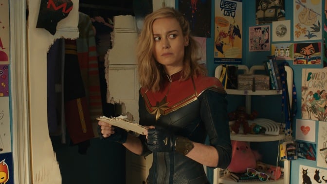 Brie Larson as Captain Marvel in "The Marvels."