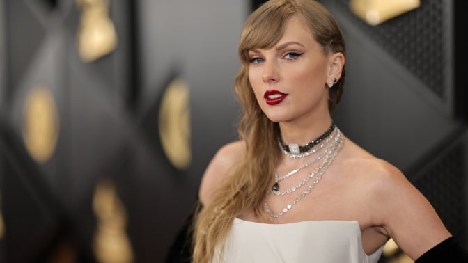 Taylor Swift attends the 66th GRAMMY Awards at Crypto.com Arena on February 04, 2024 in Los Angeles, California.