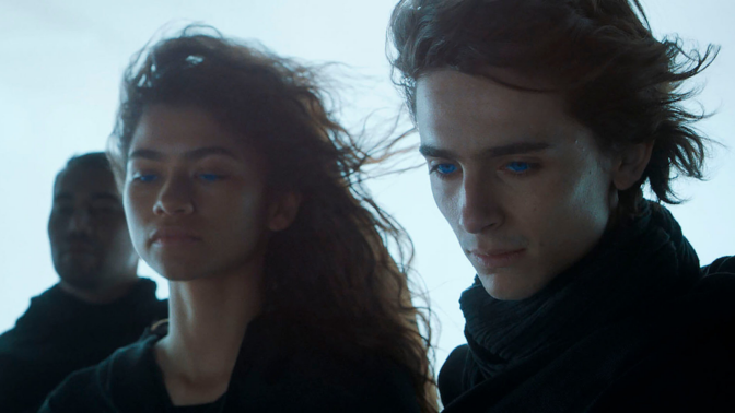 Zendaya and Timothee Chalamet in 'Dune' part one