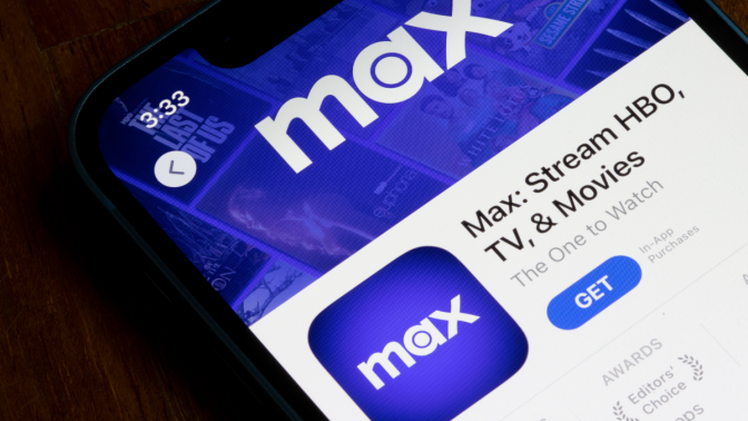 Portland, OR, USA - June 9, 2023: Max app is seen in the App Store on an iPhone. Warner Bros. Discovery's Max streaming app is the platform that incorporates content from both HBO Max and Discovery+.