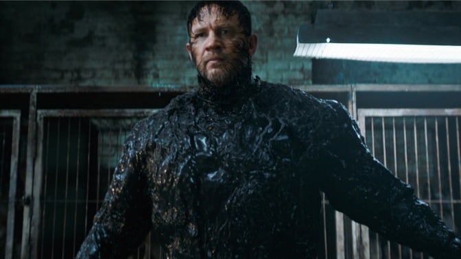 Tom Hardy is Venom and Eddie Brock in "Venom: The Last Dance."