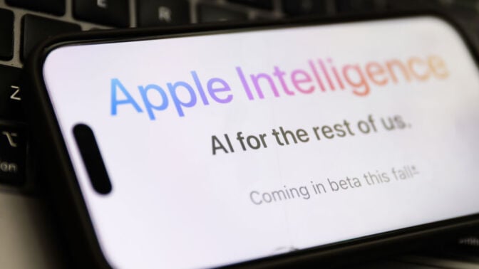 Apple Intelligence on iPhone screen