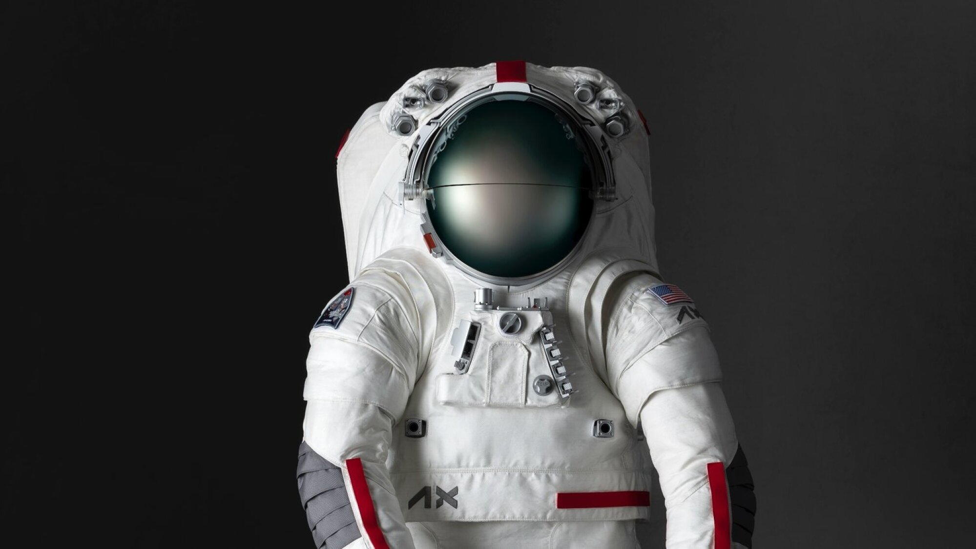 The Axiom Extravehicular Mobility Unit (AxEMU) spacesuit.